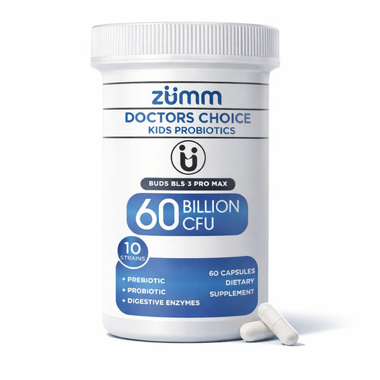 Doctors Choice Kids Probiotic BUDS BLS3 Pro MAX — 60 Billion CFU, 60 Capsules